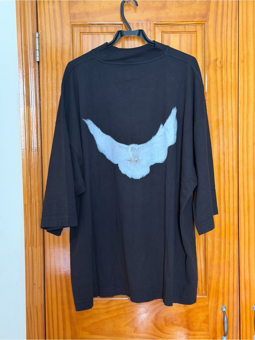 Yeezy Gap Balenciaga Dove 3/4 Sleeve Tee Black Medium New